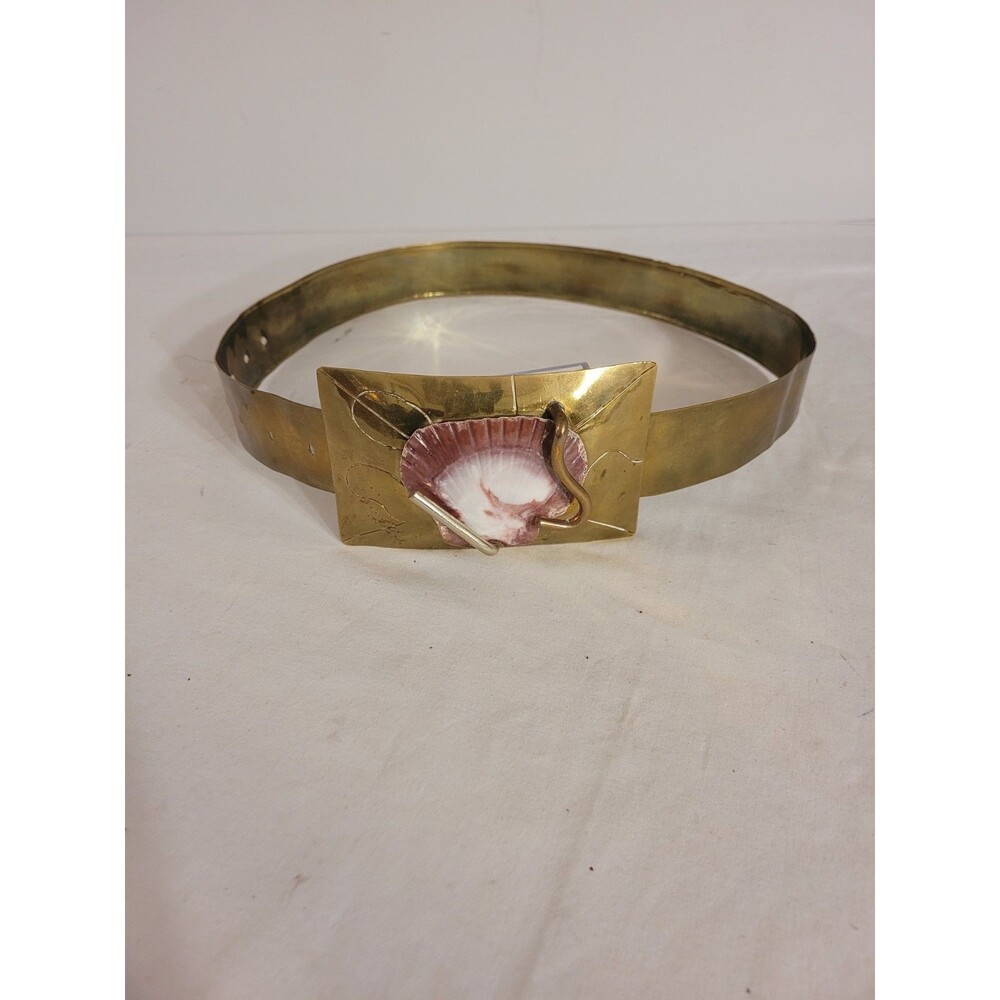 Handmade Brass Belt And Buckle Custom 25" To 30" Waist Adjustable